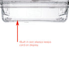 Deflecto Grab-A-Card Outdoor Business Card Holder - Clear-Adheres to glass or any smooth surface - store front doors, vehicle windows and outdoor signs