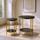 Zuo Koper Coffee Table - Black - Set of 2-Maximum Weight Capacity: 350