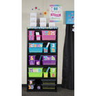 Teacher Created Resources Confetti Small Plastic Storage Bin - 3 Pack-Multiple bins can be stacked for easy storage. Each bin measures 7-3/4" L x 11-3/8" W x 5" H.
