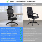 MotionGrey Mellow Ergonomic High Back Office Chair with Adjustable Armrests - Black-10