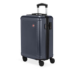 Swiss Gear Hardside Spinner Carry On Luggage - Navy-Retractable, telescopic handle with easy thumb activation of push-button lock