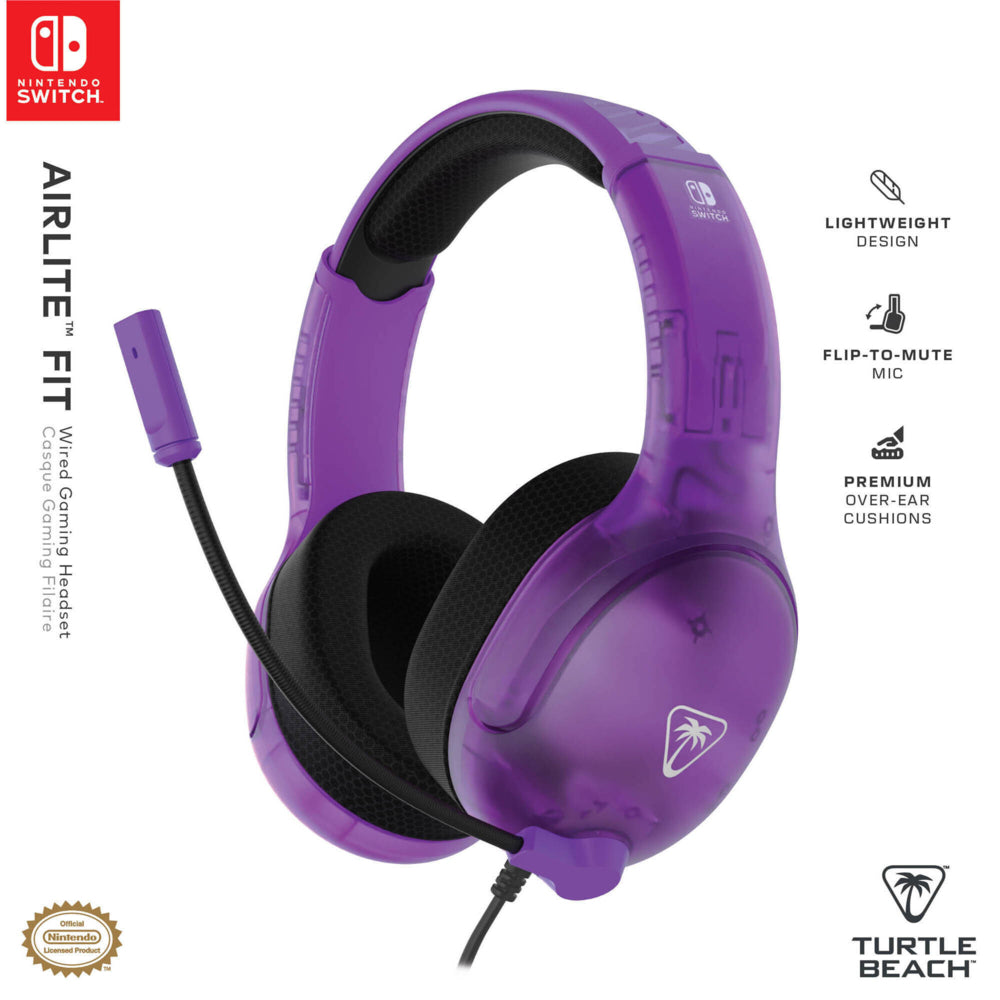 Turtle Beach Airlite Fit Wired Gaming Headset for Nintendo Switch