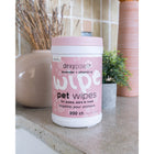 Dexypaws Aloe Pet Cleansing Wipes in Canister - Lavender & Vitamin E - 200 Wipes-Chemical-Free