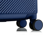 Champs Iconic II 20" Carry-on Luggage Case - Navy-8 360-Degree Spinner Wheels
