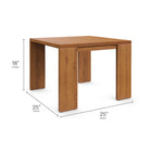 Modway Tahoe Outdoor Patio Acacia Wood Side Table - Natural-FSC-Certified Acacia Wood