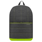 Vangoddy Grove Lightweight Casual Travel 15" Laptop Backpack - Grey/Lime Green-Padded laptop section helps keep your device secure