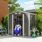 Outsunny 7' x 4' Outdoor Storage Shed-Vents ensure airflow, reducing condensation inside
