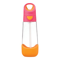 b.box - Tritan Drink Bottle - 600ml - Strawberry Shake-Unique triangle shape easy for kids to grip