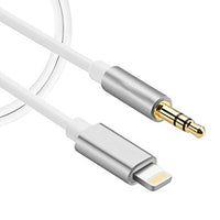 Exian Lightning to Aux Cable 1M, Metallic Silver (CC-079-SILVER)-Lightweight
