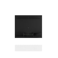 Manhattan Comfort Plaza 64.25" Modern Floating Entertainment Center - Black-Wall Mounted Theater Center and Panel for Living Room and Bedroom Use