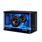 Edifier QD35 Tabletop Bluetooth Splendid Light Effect Speaker - Black-Gallium Nitride smart 35W charging system through one USB-C port and one USB-A port, 3x efficient in more conversion than a standard adapter