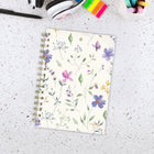 Mead 2027 Small Weekly/ Monthly Planner - 8-1/2" x 6" - Floral Meadow - Bilingual-One month per 2 page spread has open daily blocks, a notes section and past/future month reference calendars