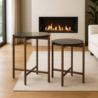 Zuo Gema Coffee Table - Bronze - Set of 2-Maximum Weight Capacity: 45