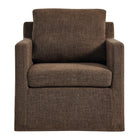 Modway Serene Fabric Slipcovered Swivel Armchair - Mocha-Assembly Required