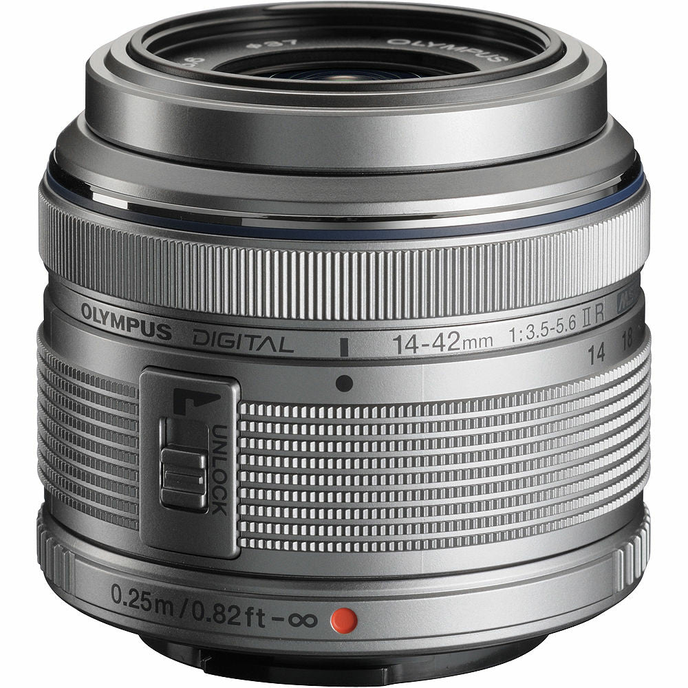 ★プロテクター付★M.ZUIKO DIGITAL 14-42mm II シルバー Olympus M.Zuiko Digital 14-42mm f/3.5-5.6 II R Lens - Silver