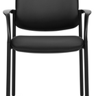 Offices to Go - Eor Guest Chair - Black-Durable steel four-legged frame