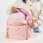 Fit + Fresh Townsend Charmed Bag - Pink Hearts-Features a padded top handle for a comfortable carrying grip