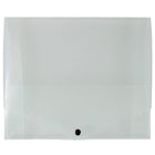 JAM Paper Plastic Portfolio Snap Closure Medium - 10" x 12 1/2" x 3/4" - Clear -Clear