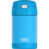 Thermos FUNtainer Food Jar with Spoon - 470 mL - Electric Blue-Thermos vacuum insulation technology for max temperature retention
