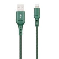 General Supply Goods + Co 6ft Braided MFI Lightning Cable - Blue-Sleek and tangle free