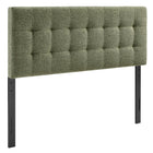 Modway Lily Upholstered Full Size Headboard - Leaf-Chenille Fabric Upholstery