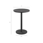 Modway Tahoe Round Outdoor Aluminum Bar Table - 31" - Grey-Powder-Coated Finish