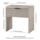 Hudson&Canal Kenslow 24" Nightstand - Alder White-8
