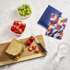 Fit + Fresh Coolers Soft Ice Packs - Rainbow + Navy Blue - 2 Pack-Durable, tear-resistant nylon fabric protects your lunchbox or cooler from condensation