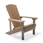 Backyard Lifestyles Adirondack Chair - Brown-Durable Weather Resistant Polystyrene: HIPS, High Impact Polystyrene.
