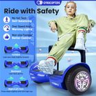 Gyrocopters PRIME Hoverboard for Kids - 15 km/h Speed ​​ - 300 W - 6.5" - LED Wheels - Bluetooth Speaker - Blue-Advanced No-Fall Self-Balancing Technology