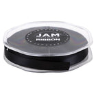 JAM Paper Double Faced Satin Ribbon - 3/8" W x 25 yd. - Black-Our decorative ribbon is made from the highest quality double-faced satin, which features a smooth finish!