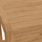 Modway Carlsbad Teak Wood Outdoor Patio Side Table - Natural-8
