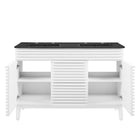 Modway Render 48" Double Sink Bathroom Vanity - White/Black-9