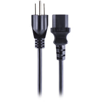 Staples AC Power Cable - 6 ft-Universal – Works with all brands to connect most computers, monitors and printers to a standard AC power source