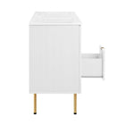 Modway Chaucer 48" Double Sink Bathroom Vanity - White-Assembly Required