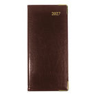 Brownline 2027 Executive Appointment Book Weekly Pocket Planner with Sewn Binding - 6-7/8" x 3-3/16" - Assorted Colours - Trilingual-Shaded priority and notes boxes on
each spread