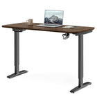 MotionGrey 55" Ergo2 Electric Height Adjustable Standing Desk with Motor for Home and Office - 55"x24" - Black-Electric height adjustable sit stand desk