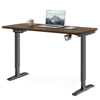 MotionGrey 55" Ergo2 Electric Height Adjustable Standing Desk with Motor for Home and Office - 55"x24" - Black-Electric height adjustable sit stand desk