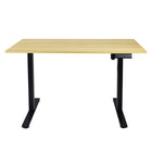 Ezywork Whole Piece Top Electric Standing Desk - Black Frame / Wood Top-Height Adjustable Range: 28.75" - 47.6" (73cm - 121cm)