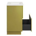 Modway Quantum 30" Bathroom Vanity - White/Gold-9