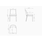Manhattan Comfort Gansevoort 19" Modern Faux Leather Upholstered Dining Chair - Cream - Set of 4-Upholstered in Luxurious Faux Leather with Foam Padding