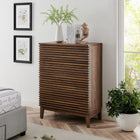 Modway Render 4-Drawer Chest - Walnut-Wood Grain Laminate