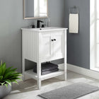 Modway Prestige 23" Bathroom Vanity Cabinet - White-Soft-Close Doors