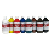 Handy Art Acrylic Paint - 8 oz. - Primary 8 Colour Set-Student Acrylic is a high quality, economical classroom acrylic
