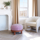 Zuo Gome Ottoman Wisteria - Purple-Furniture Colour: Purple