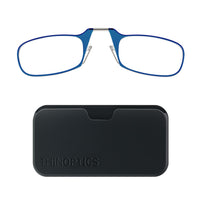 ThinOptics Reader with Universal Black Pod - 2.0 - Blue-Comes in two beautiful styles, the rectangular Brooklyn and the oval Manhattan, and is flattering on both men and women.