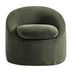 Modway Sadie Slipcovered Linen-Blend Round Accent Chair - Sage-7