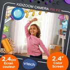 VTech KidiZoom Camera Pix FX Purple - Bilingual - 4 Pack-More than a camera, play four games to jump frogs, go on a speedboat mission, grow flowers or put together a photo puzzle