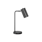 Monarch Specialties 18" H Table Lamp - Grey Metal / Grey Shade-Brighten up a room with this this mid-century inspired, modern 19"h accent table lamp with a grey metal base and a flexible grey shade that can be adjusted to direct the light where needed