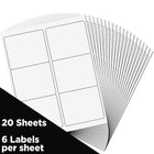 JAM Paper Mailing Address Labels, 3 1/3 x 4, White, 3 sets of 120 (4062902g)-White
